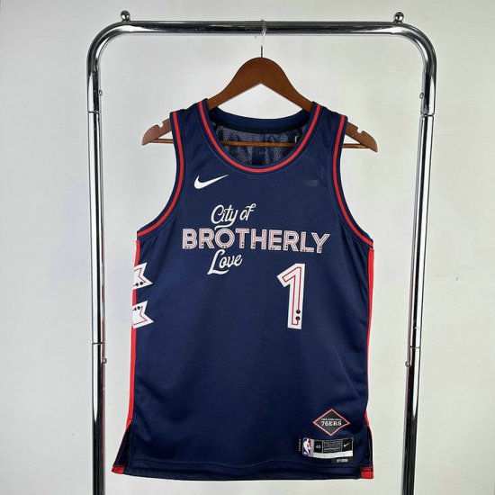 Maillot de Basket #1 Harden 76ers 23-24 city Imprimé